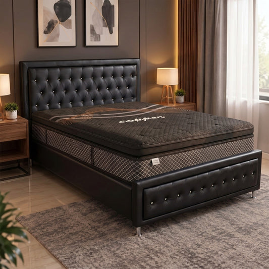Levitate Mattress 14" + Upholstered Storage Bed