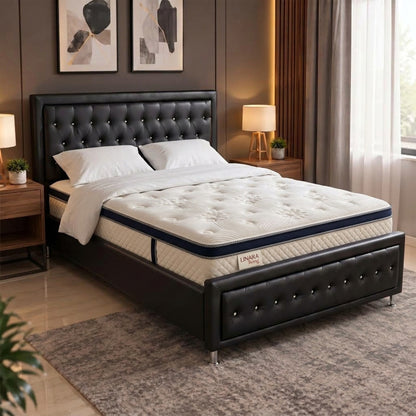 Yorkville Mattress 14" + Upholstered Storage Bed