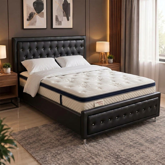 Yorkville Mattress 14" + Upholstered Storage Bed