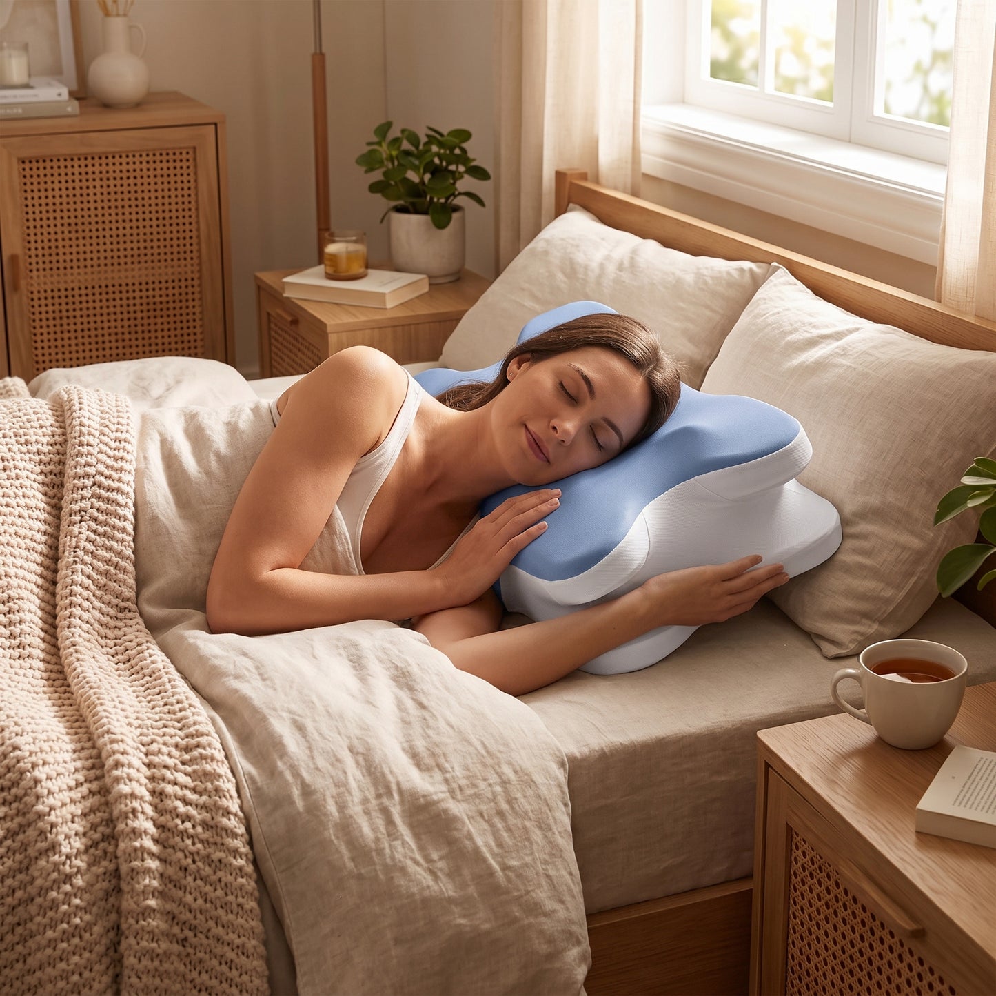 Orthopedic Butterfly Memory Foam Pillow